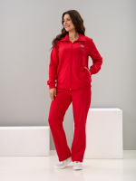 Костюм с брюками КБ-384/красный-п