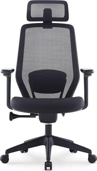 Кресло персонала Sunon Light CMY01SW Сетка/Ткань черная
