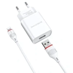 Зарядное устройство Borofone BA20A 2.1A USB White