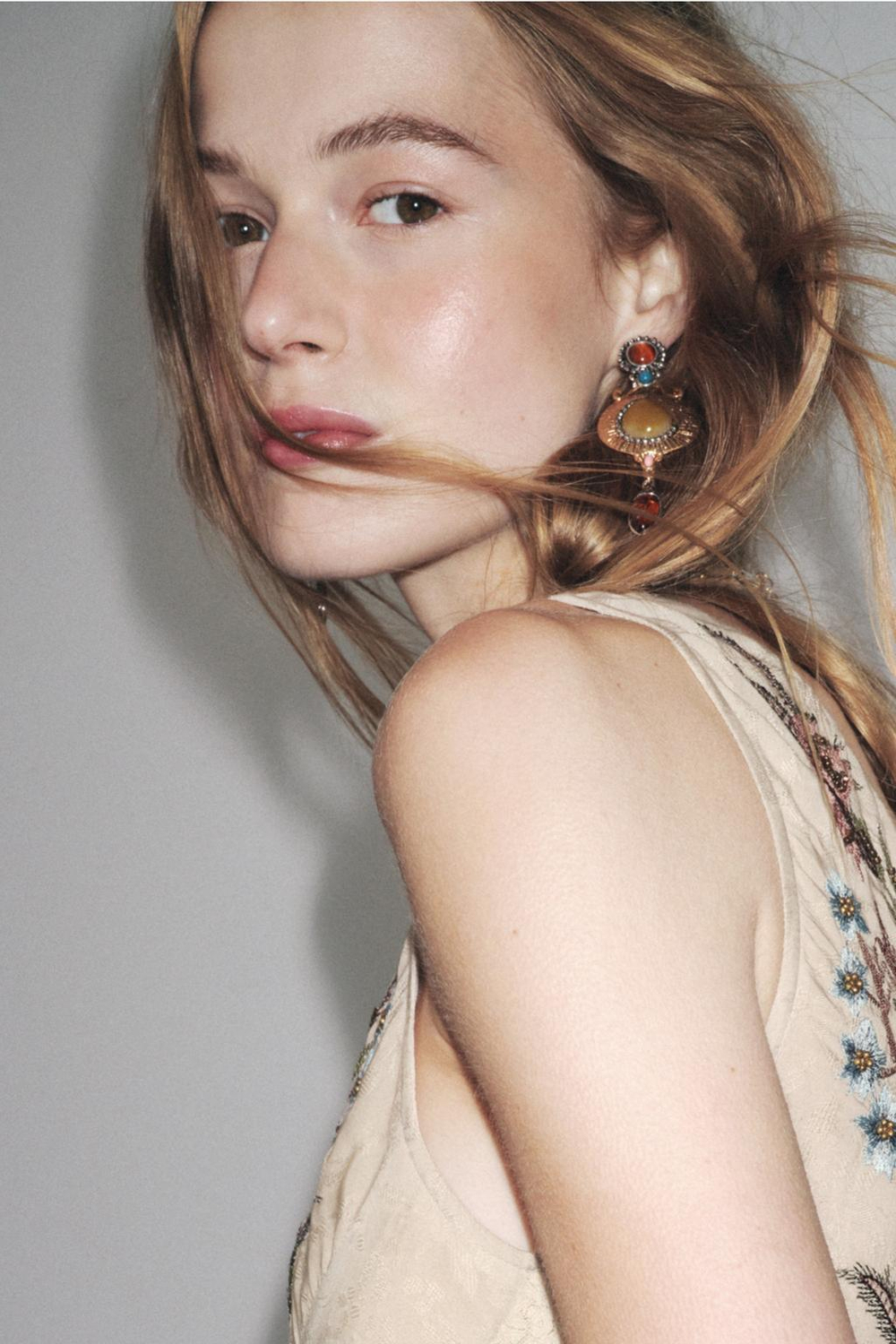 ZARA СЕРЬГИ С КАМНЯМИ, ЗОЛОТОЙ/СЕРЕБРЯНЫЙ