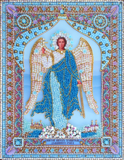 И-24 Набор для вышивания хрустальными камнями Ангел Хранитель домашнего очага