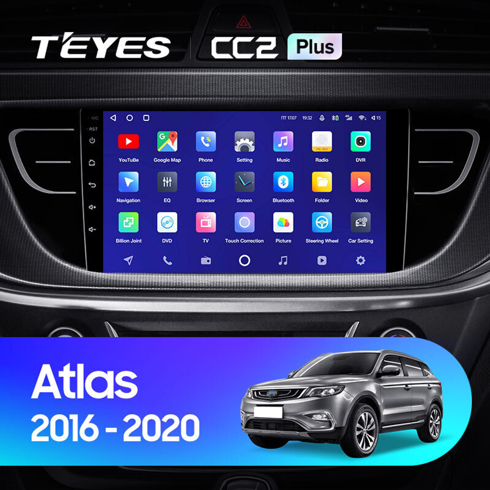 Teyes CC2 Plus 9" для Geely Atlas 2016-2020