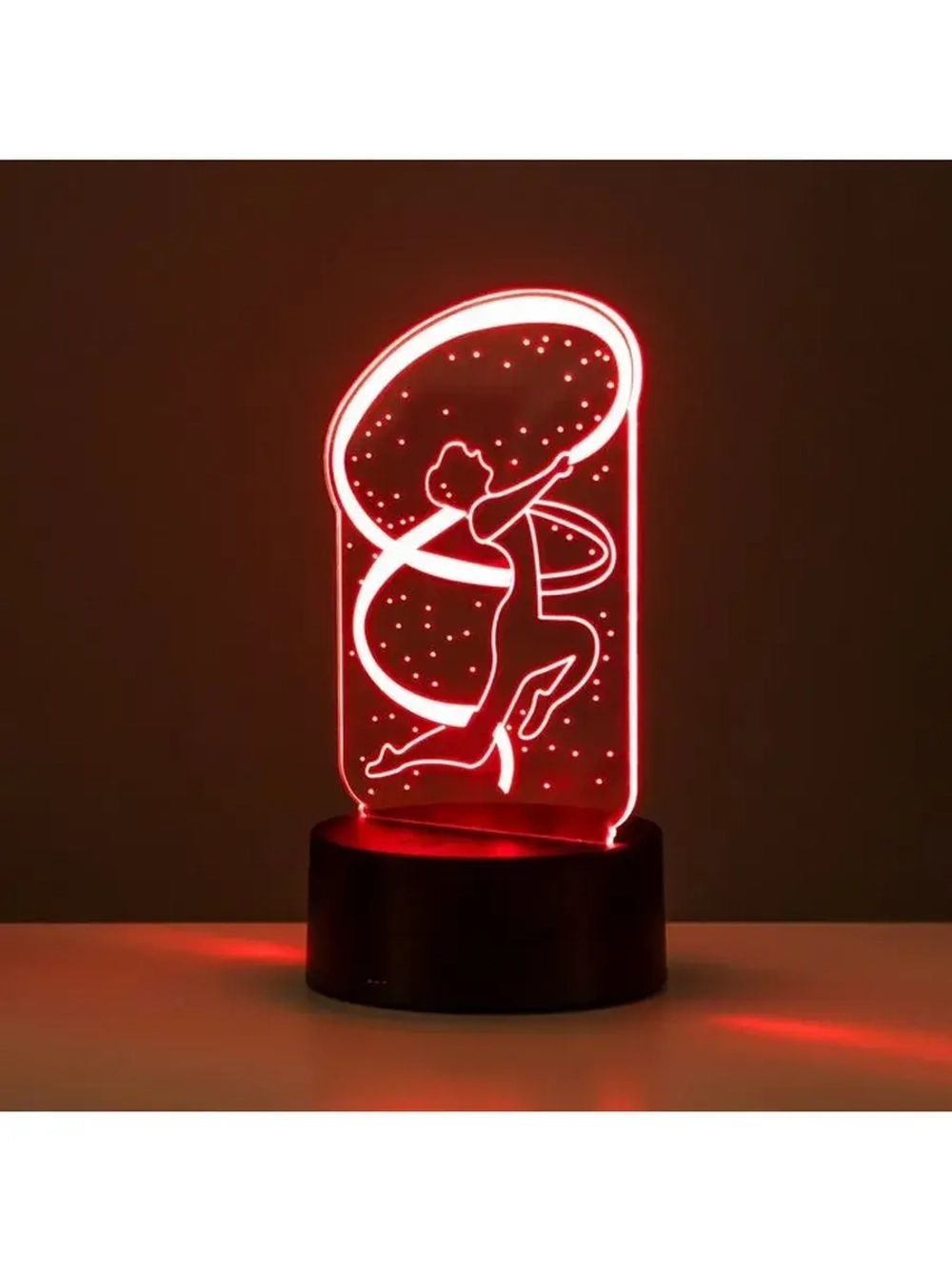 Светильник сенсорный «Гимнастка» LED 7 цветов USB/от батарее
