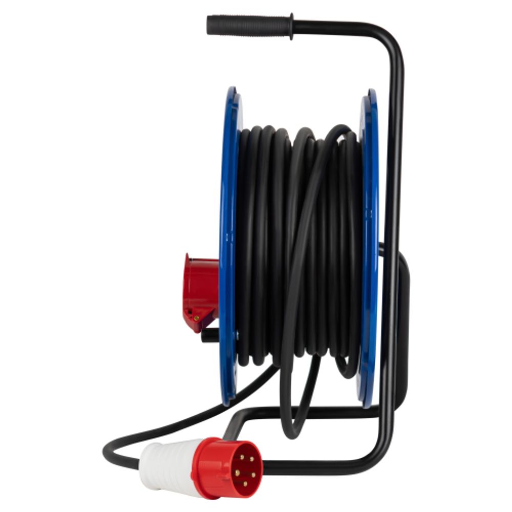 Удлинитель силовой ЭРА IND380-RM-1e-5x4-20m-IP44 на 380В на катушке 1 розетка CEE 5P 20м КГ 5х4 32A IP44 | Силовые удлинители