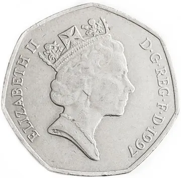 50 пенсов 1997 Великобритания