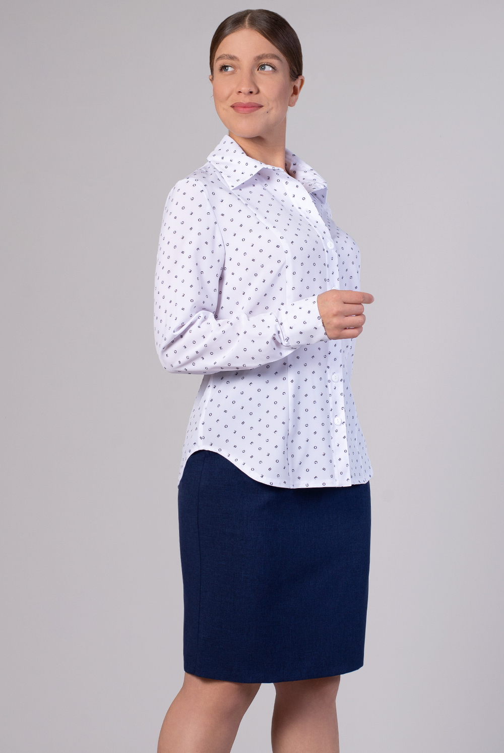 Юбка женская 4076зп, темно-синий #38ТС014076зп