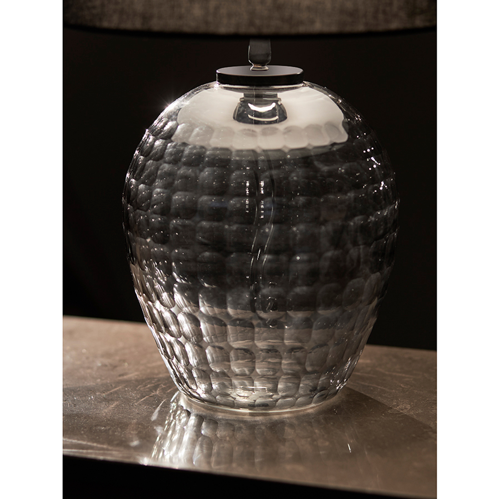 Лампа настольная mirage, D19 см с черным абажуром