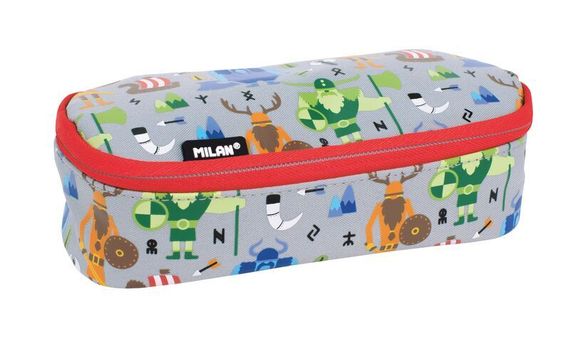 Penal \ Пенал \ Pencil bag OVAL PENCIL CASE VIKINGS