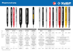 Перманентный маркер ЗУБР, 2-5 мм клиновидный, черный, МП-100, серия Профессионал