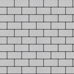 Тротуарная плитка ПРЯМОУГОЛЬНИК 200x100 мм - Стандарт Белый