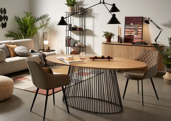 Диван 3 местный Compo с подносом бежевый