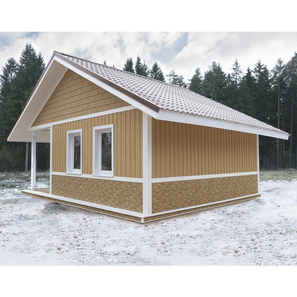 Фасадная панель Скандинавия S-Lock Песчаный берег 197*1950мм 0,384м2