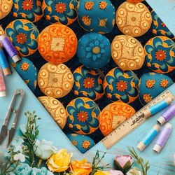 Ткань ниагара коробка с новогодними шарами