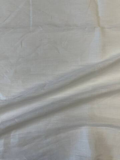 Лен с хлопком белый