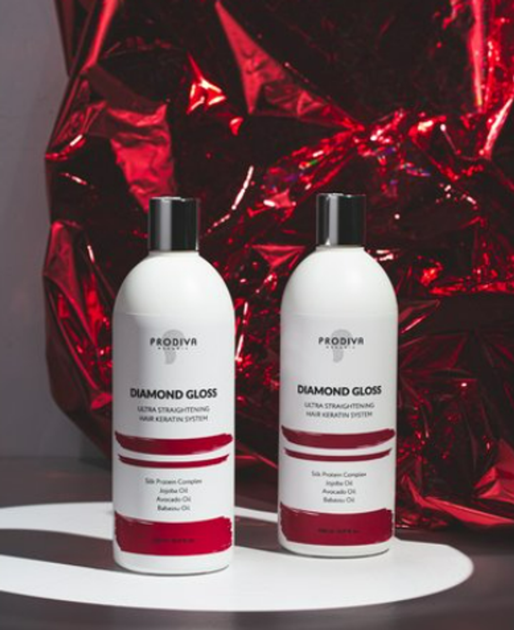 Prodiva Кератин DIAMOND GLOSS Бриллиантовый  - Суперглянцевое сильное выпрямление волос