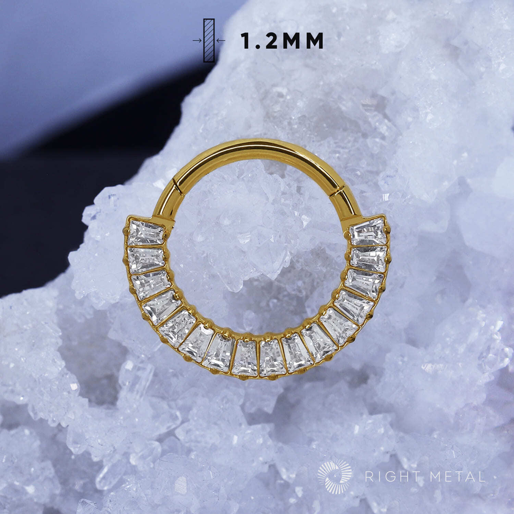 Кликер Syrma Crystal PVD Yellow 1.2мм