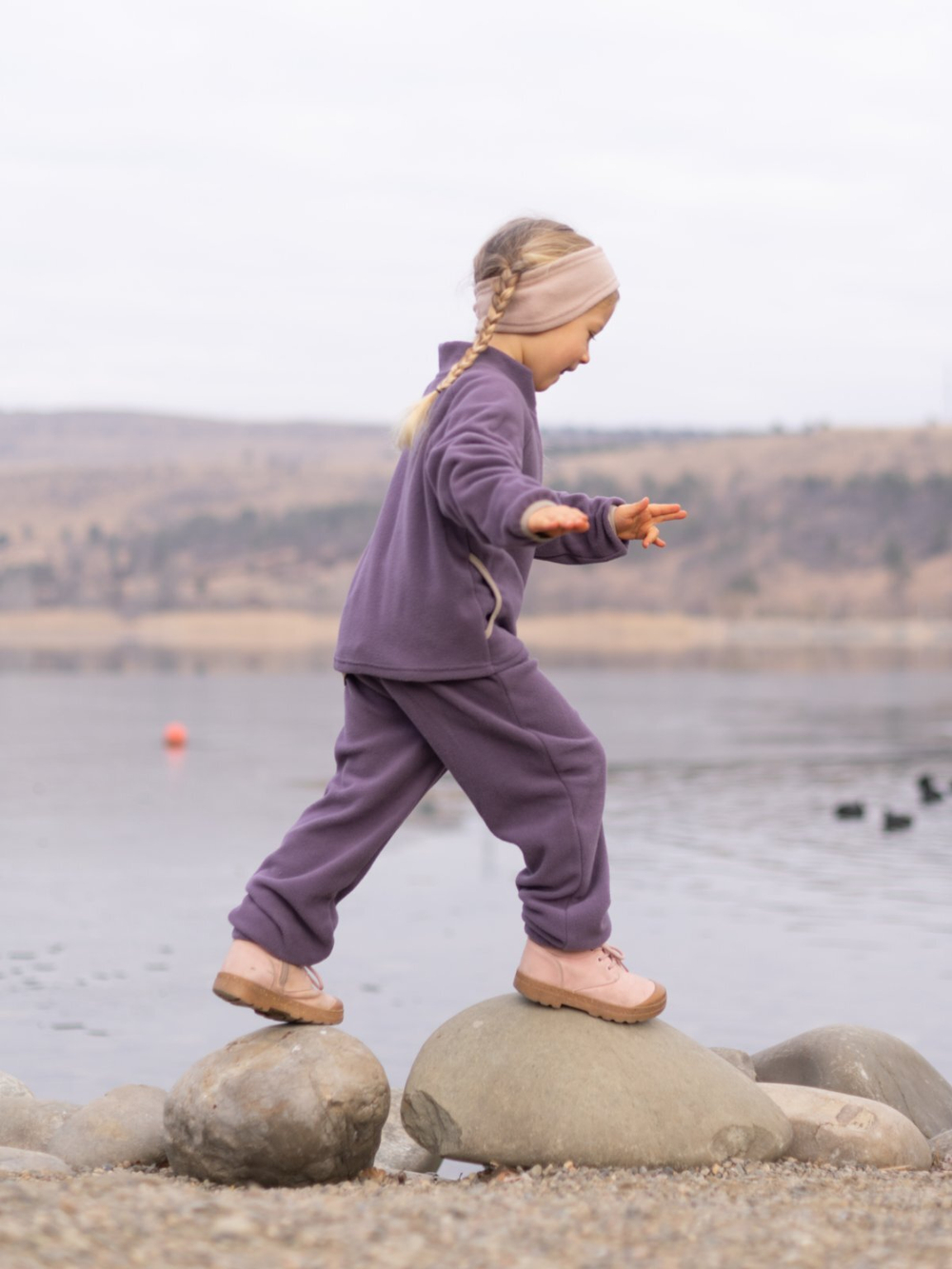 Флисовые брюки Mjölk Mauve Brown