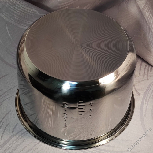 Сменная чаша из нержавеющей стали для мультиварки-скороварки на 6 литров