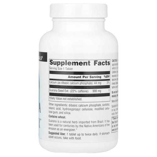 Source Naturals, Guarana Energizer™, 100 таблеток