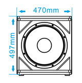 Пассивный сабвуфер ZM Audio KS15S — 1×15'' 600 Вт AES IP44