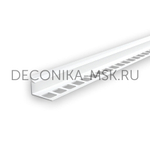 Раскладка для плитки внутренняя DECONIKA 10мм 2.5м Белый глянцевый, Д-Пл10-В-001БГ