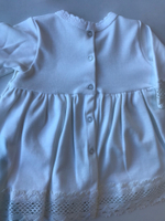 Платье крестильное с чепчиком с молочной тесьмой (Малышеево) Арт. 1003И (Размер: 80)