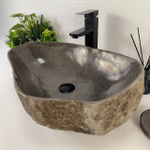 Раковина из речного камня RS-65134 57*39*15 0862