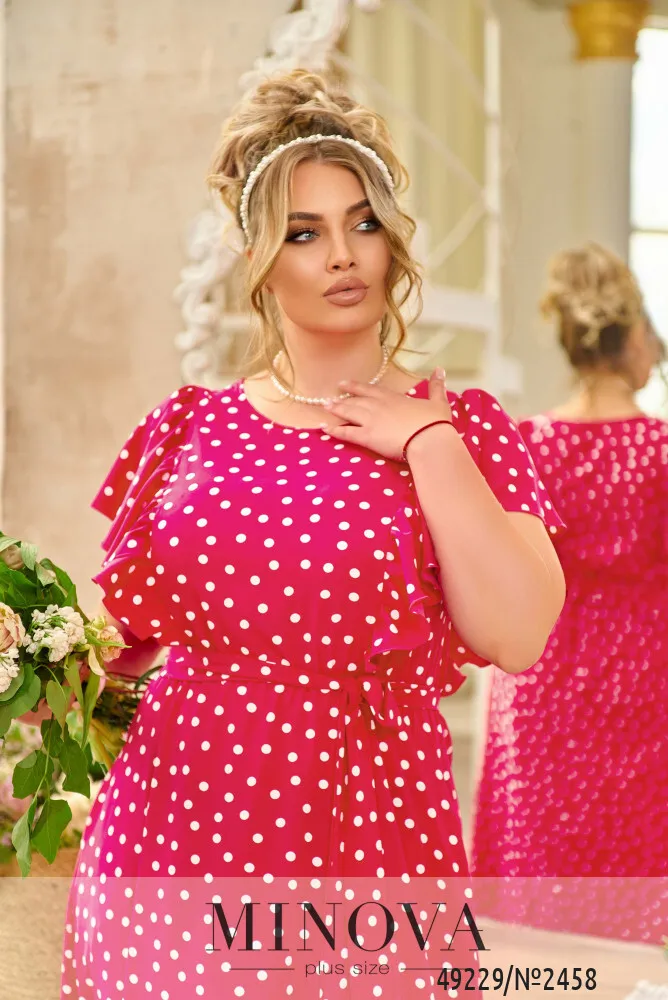 Платье 2458-малиновый Minova