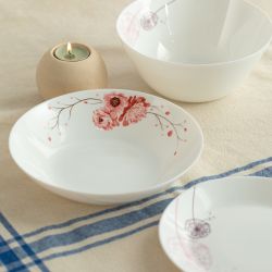 Тарелка White Fox WF-STD19 Summertime десертная опаловая с деколью 19 см. | White Fox