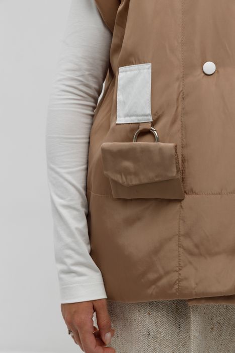 ЖИЛЕТ СТОК ШОКОЛАДНЫЙ