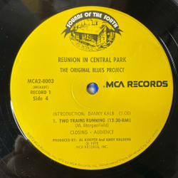 Винтажная виниловая пластинка LP The Original Blues Project Reunion In Central Park (USA 1973)