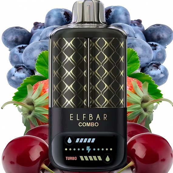 Elf Bar COMBO 25000 - Blueberry Sour Raspberry &amp; Cherry (5% nic)