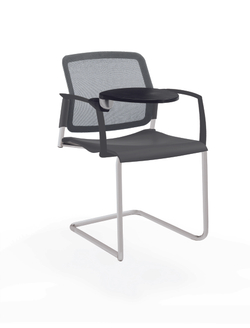 Movie стул на кантилевере со спинкой-сеткой