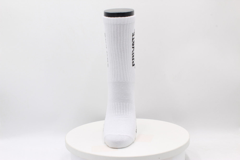 PP LOGO SOCKS WHITE