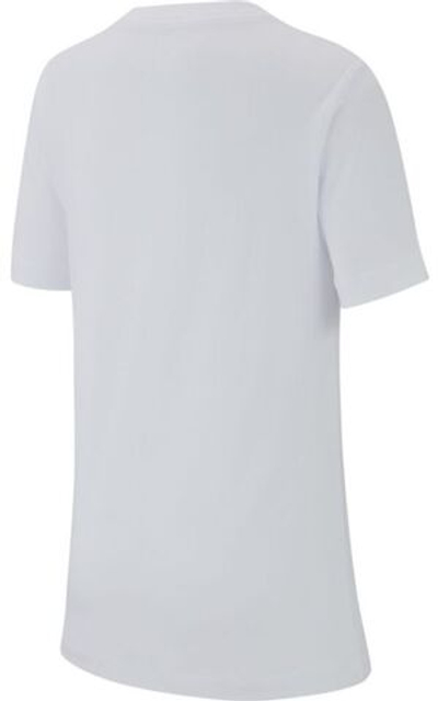 Футболка для мальчика теннисная Nike B NSW Tee Just Do It Swoosh - white/university red