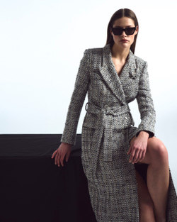 Пальто из твида