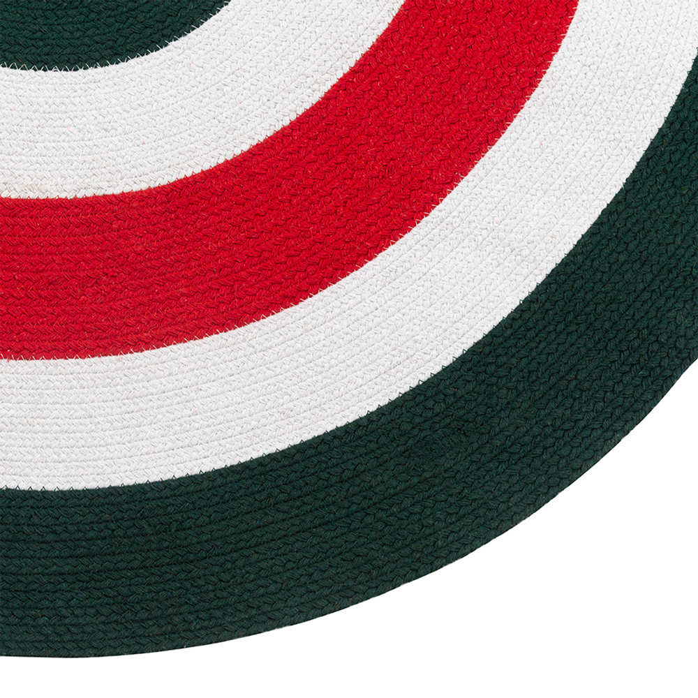 Ковер из хлопка target темно-зеленого цвета из коллекции ethnic, D120 см