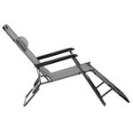 Кресло-шезлонг 62*153см, серый