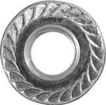 ЗУБР DIN 6923, кл. пр. 8, M14, цинк, 5 кг, гайка с фланцем (303630-14)