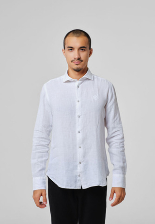 Рубашка мужская Лен WHITE