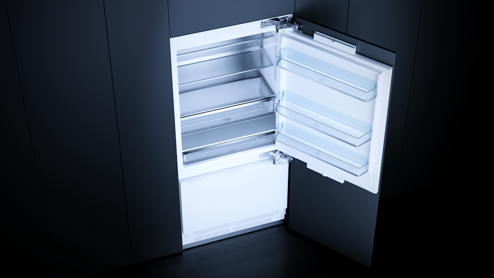 Встраиваемый холодильник с внутренней морозильной камерой Kuppersbusch FKGFX 9800.0i