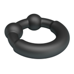 Черное эрекционное кольцо Meco (Цвет: черный)