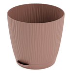 Горшок цветочный Флис 1,2л с прикорневым поливом, какао