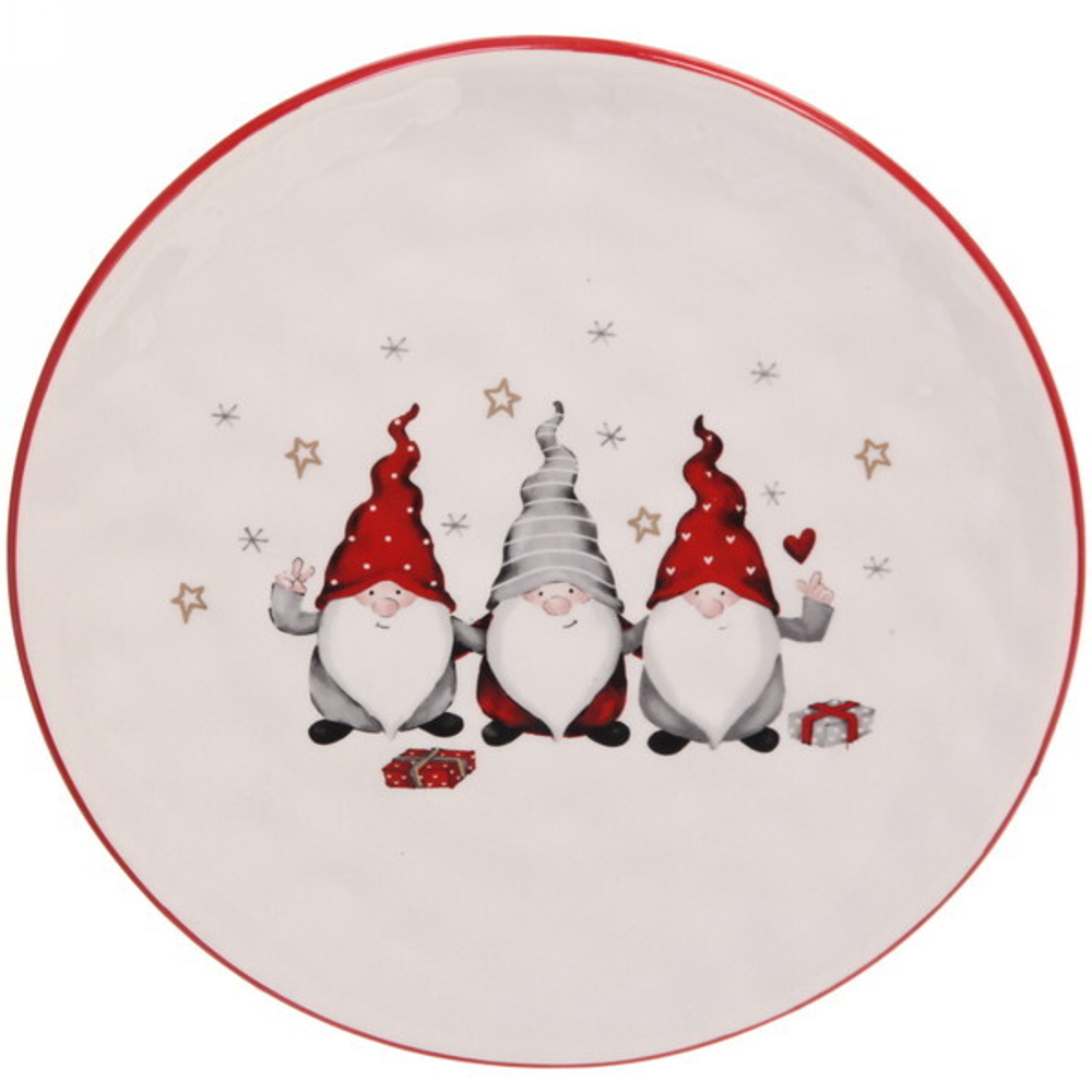 Тарелка керамическая «Сказочные гномы» 22*1,8см