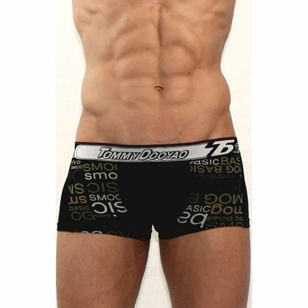 Мужские трусы боксеры TOMMY DOOYAO черные Basic