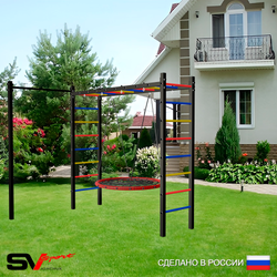 Уличная шведская стенка Sv Sport рукоход с комплектом турник прямой У5022.1 (Гнездо 100см)