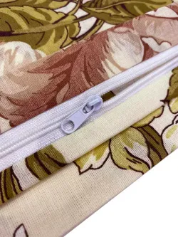 Наволочка комплект 2шт перкаль Сказка "Прохоровская роза" 45х45 см на молнии