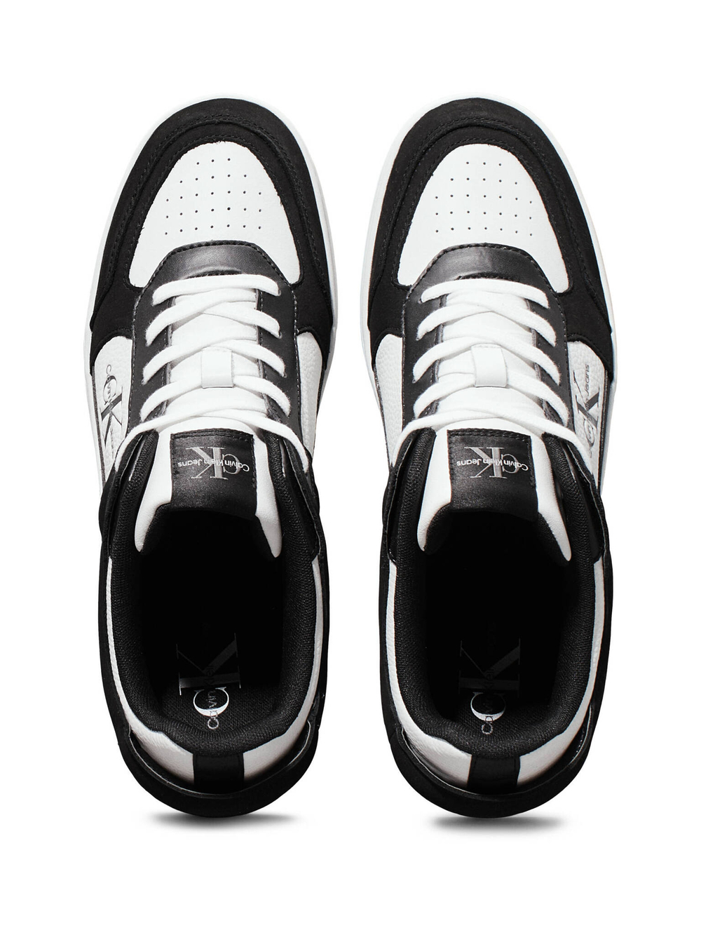 Кожаные кроссовки CALVIN KLEIN JEANS - черный(YM0YM01109)