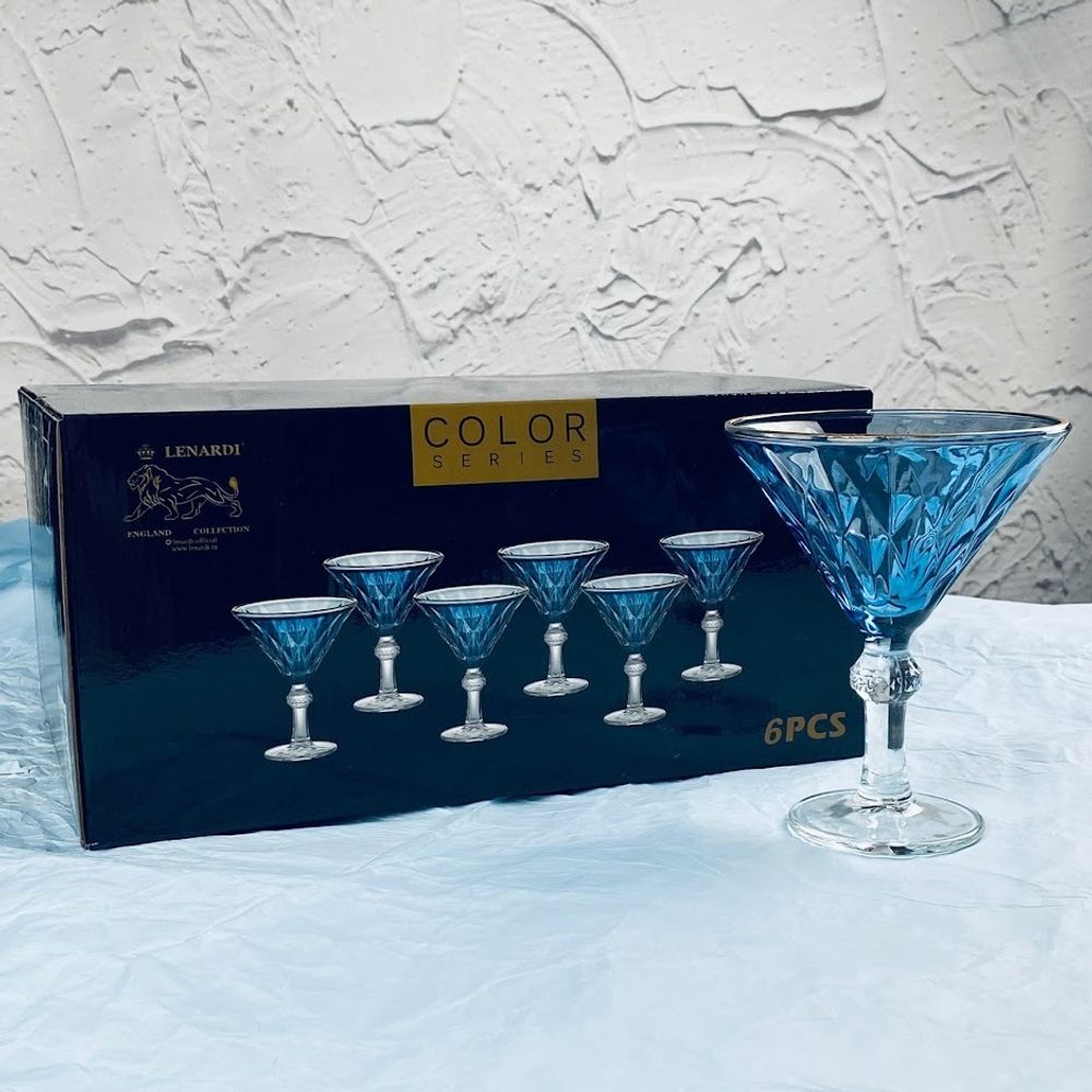 Lenardi 589-097 Набор из 6 креманок 200мл в под.уп.(х8)Стекло