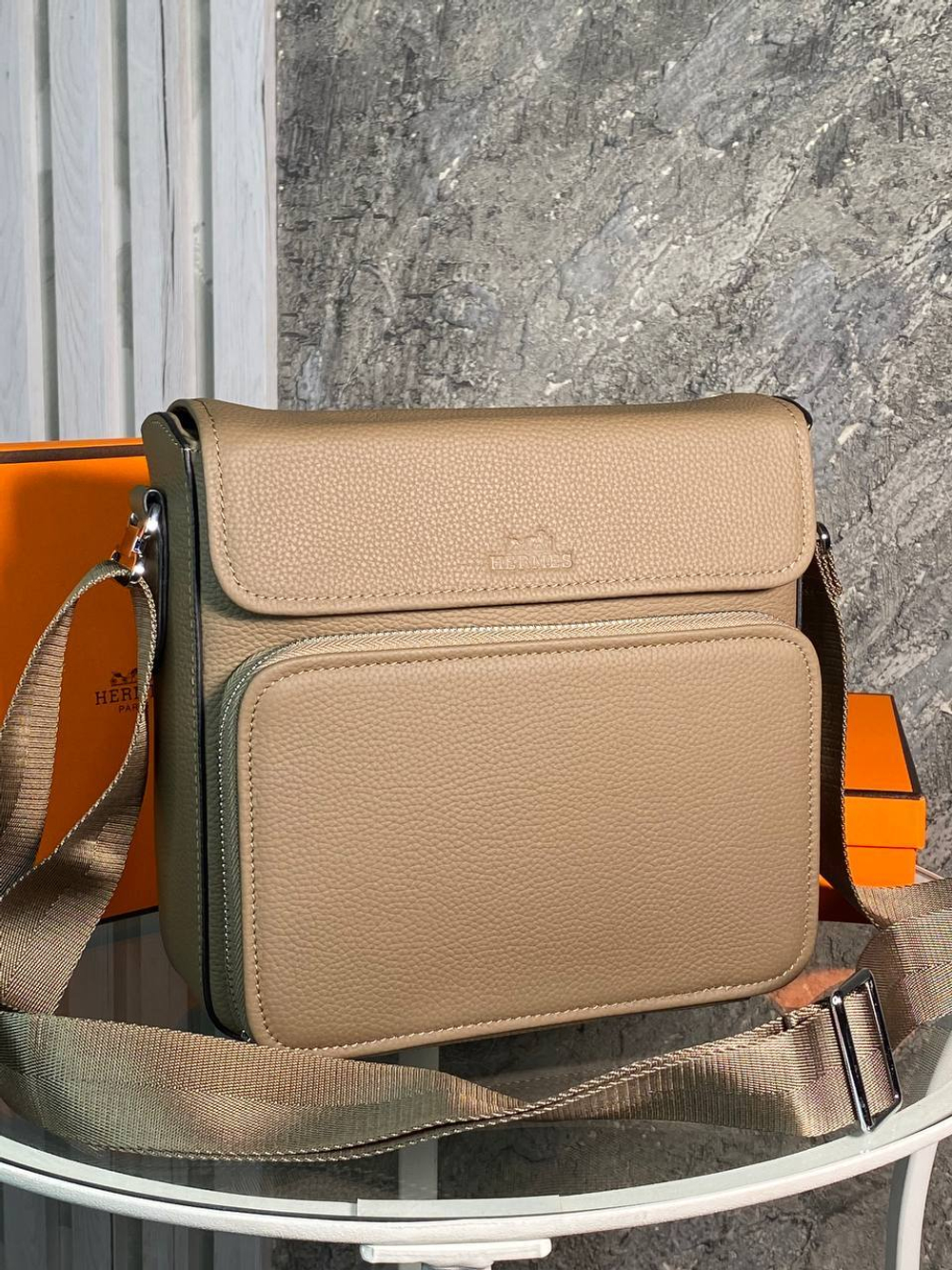 Сумка- мессенджер Hermes